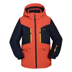 Kamik Max Colorblock Jacket Boys' in Cayenne Midnight